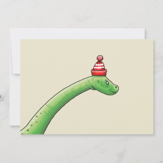 Walter de Dinosaurus Verjaardag Uitnodiging (Achterkant)