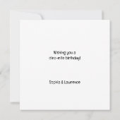 Walter de dinosaurus verjaardagskaart kaart (Achterkant)