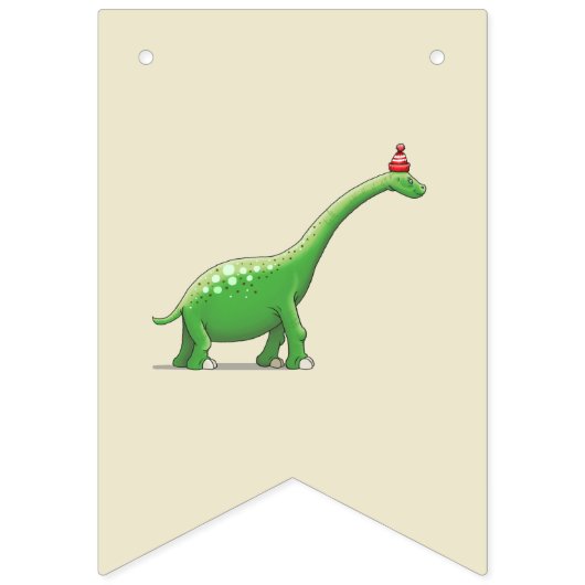 Walter de Groene Dinosaurus Vlaggetjes (Eerste vlag)