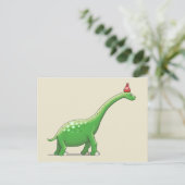 Walter de lange nek dinosaurus briefkaart (Staand voorkant)