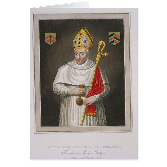 Walter de Merton (d.1277), na een schilderij in de (Voorkant)