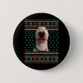 Walter Dog Meme Ugly kerstSweater Xmas Funny Ronde Button 5,7 Cm (Voorkant)