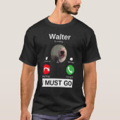 Walter Dog noemt Bull Terrier Animal Humor M T-shirt (Voorkant)