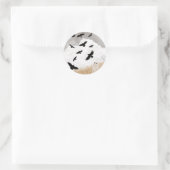 Walter en de kraaien ronde sticker (Tas)