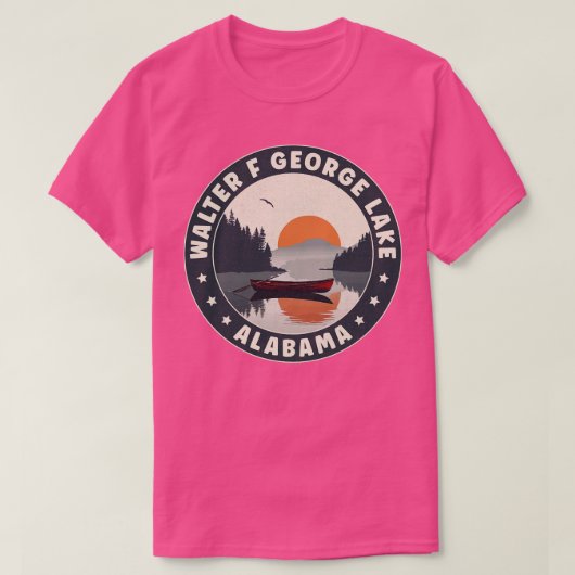 Walter F George Lake Alabama Sunset T-shirt (Design voorkant)