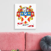 Walter Family Crest Canvas Afdruk (Insitu (Woonkamer))