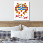 Walter Family Crest Canvas Afdruk (Insitu (Slaapkamer))