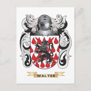 Walter Family Crest (wapenschild) Briefkaart