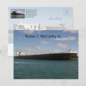 Walter J. McCarthy Jr. briefkaart (Voorkant / Achterkant)
