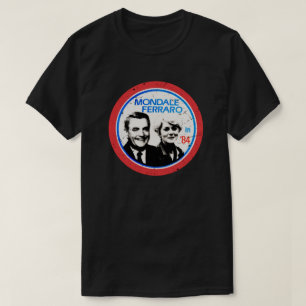 Walter Mondale Geraldine Ferrero verkiezingen T-shirt