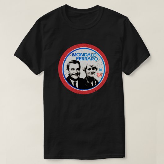 Walter Mondale Geraldine Ferrero  verkiezingen  T-shirt (Design voorkant)