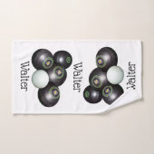 Walter Name on Lawn Bowls Design, Handdoek (Handdoek)