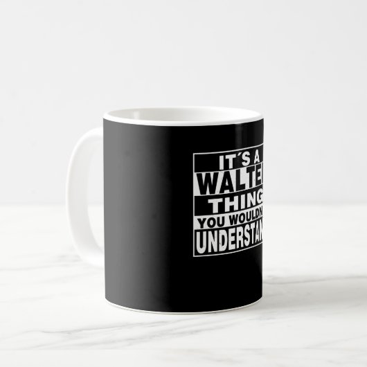 WALTER Persoonlijke cadeautjes voor uw naam Koffiemok (Voorkant links)