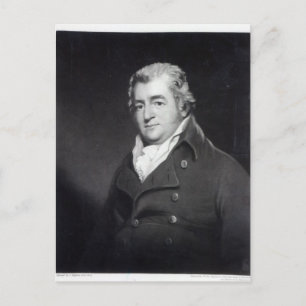 Walter Ramsden Fawkes, gegraveerd door William Say Briefkaart