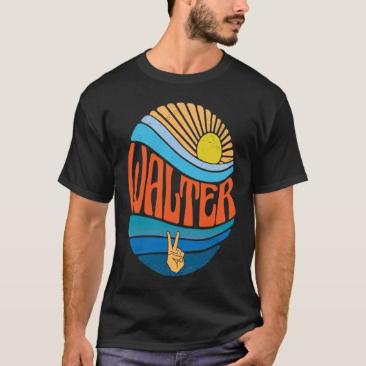 Walter  Sunset Walter Groovy Tie Dye T-shirt (Voorkant)