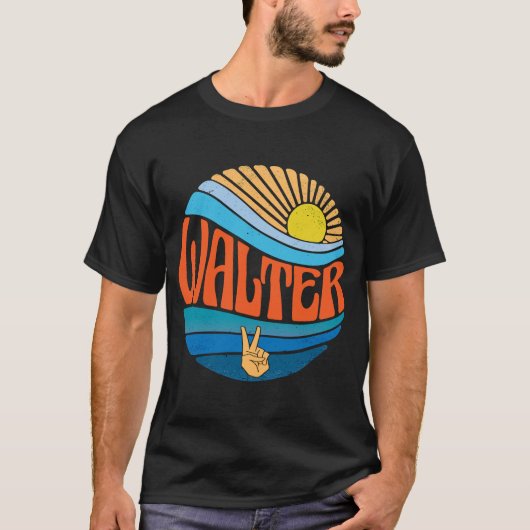 Walter  Sunset Walter Groovy Tie Dye T-shirt (Voorkant)