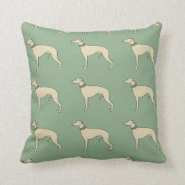 Walter the Whippet Cushion Pillow Kussen
