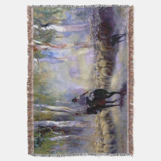 Walter Withers The Drover 1912 Australian Artist Deken (Voorkant Verticaal)