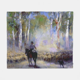 Walter Withers The Drover 1912 Australische Kunste Fleece Deken