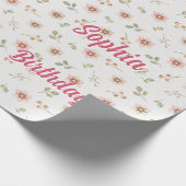  waltercolor little red riding hood floral wrappin cadeaupapier (Hoek)