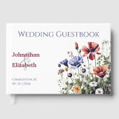 Waltercolor Wildflowers Wedding Gastenboek (Voorkant)
