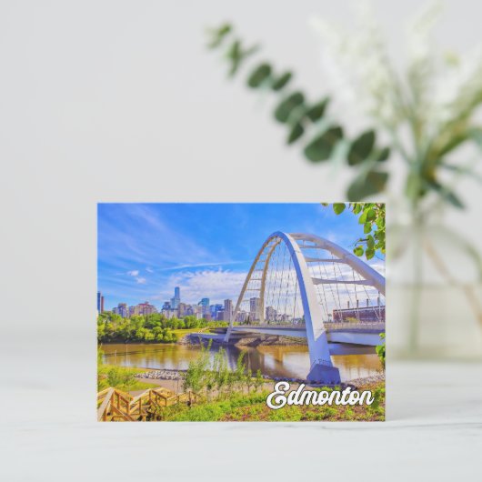 Walterdale Bridge, Edmonton, Alberta Briefkaart (Staand voorkant)