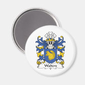 Walters Family Crest Magneet (Voorkant / Achterkant)
