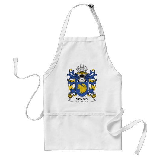 Walters Family Crest Standaard Schort (Voorkant)
