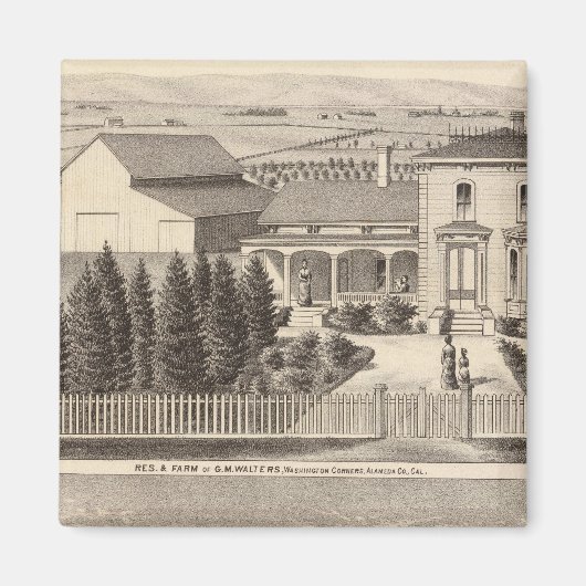 Walters, kroonbewoners, boerderij magneet (Voorkant)