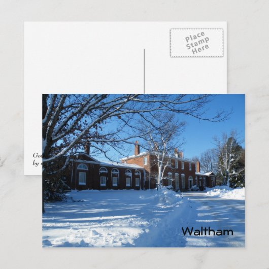 Waltham Briefkaart (Voorkant / Achterkant)