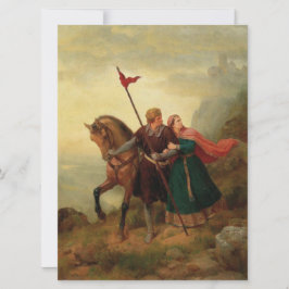 Walther en Hildegund op de vlucht met hun paard Kaart