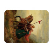 Walther en Hildegund op de vlucht met hun paard Magneet (Horizontaal)