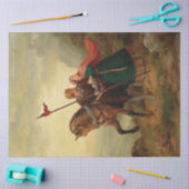 Walther en Hildegund op de vlucht met hun paard Tissuepapier (Craft)