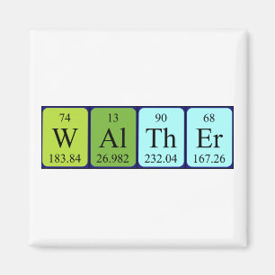 Walther periodieke lijstnaam magnet