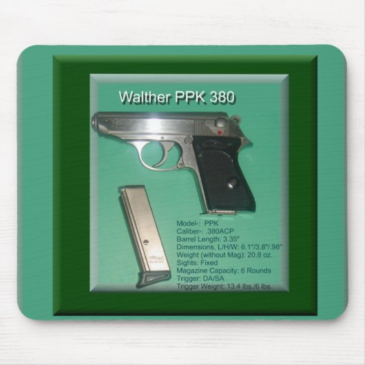Walther PPK380ACP Muismat (Voorkant)