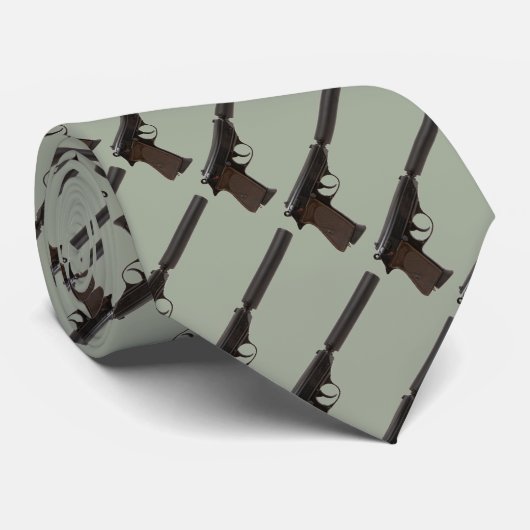 Walther PPK met geluiddemper Stropdas (Opgerold)