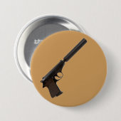 Walther PPK semiautomatisch Ronde Button 7,6 Cm (Voorkant /achterkant)