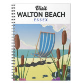 Walton Beach, Essex strandreisposter Notitieboek (Voorkant)