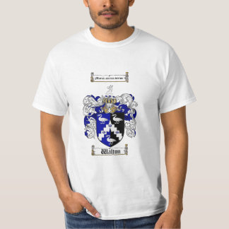 Walton Family Crest - Walton Coat of Arms T-shirt