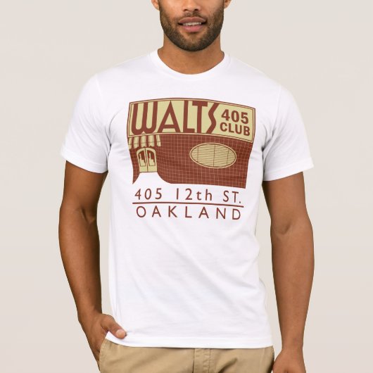 Walt's 405 Club Oakland  Style-T T-shirt (Voorkant)