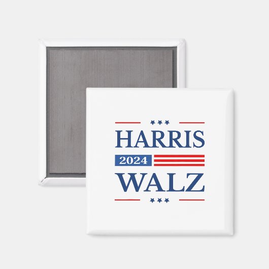 Waltz 2024 Kamala Harris 2024 Tim Waltz 2024 USA F Magneet (Voorkant / Achterkant)