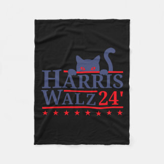 Waltz 2024 Kattenverkiezing Kamala Harris Tim Walz Fleece Deken