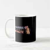 Waltz 2024 Shirt Capybara Flag Patriot Capy Rodent Koffiemok (Links)