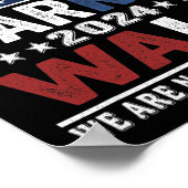 Waltz 2024 Shirt Verkiezingen Kamala Haris Tim Wal Poster (Hoek)