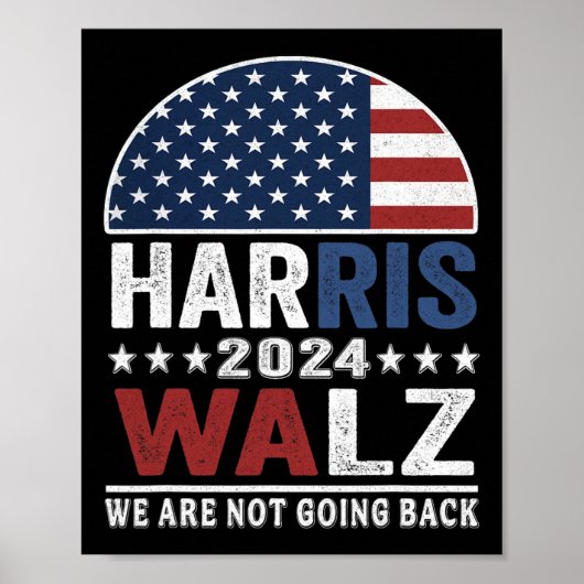 Waltz 2024 Shirt Verkiezingen Kamala Haris Tim Wal Poster (Voorkant)