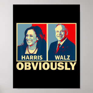 Waltz 2024 Uiteraard Tim Walz Kamala Harris 2024 Poster