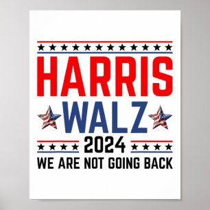 Waltz 2024 Verkiezing Kamala Harris Tim Waltz 2024 Poster