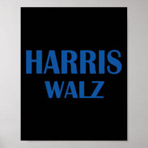 Waltz 2024 Verkiezing Kamala Harris Tim Waltz 2024 Poster