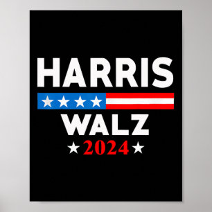 Waltz 2024 Verkiezing Kamala Harris Tim Waltz 2024 Poster