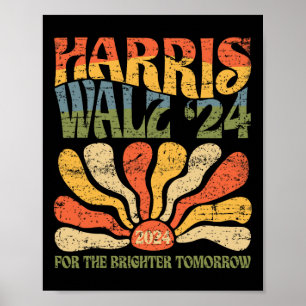 Waltz 2024 Verkiezing Kamala Harris Tim Waltz 2024 Poster